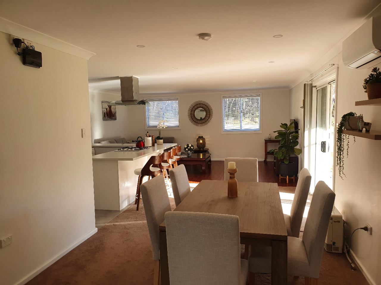 Dining and living room